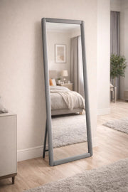 Grey Full Length Standing Mirror 80x180cm Modern Floor grey full length