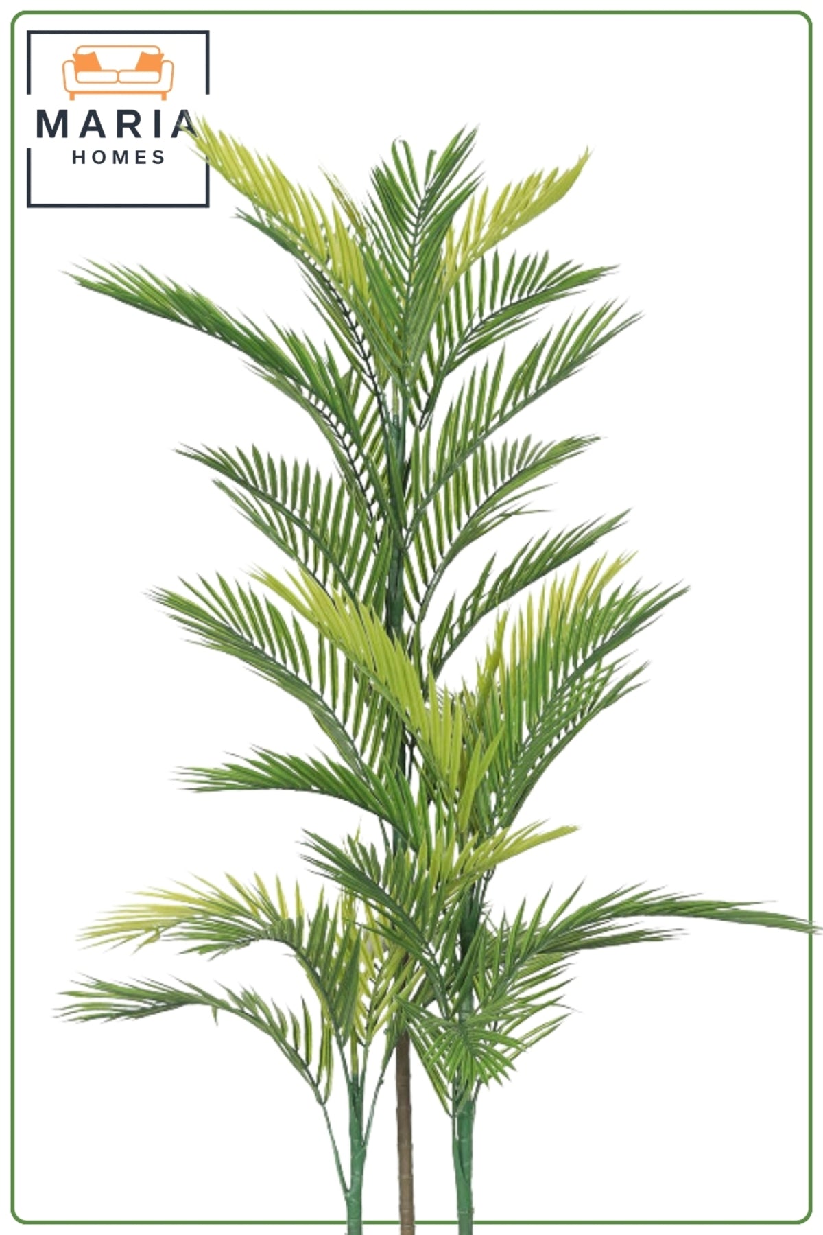 165 cm Artificial Areca Palm Tree with 3 Branches in Gold with Pot – Indoor Décor
