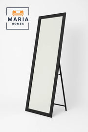 Full-Length Standing Mirror with Sleek Black Frame