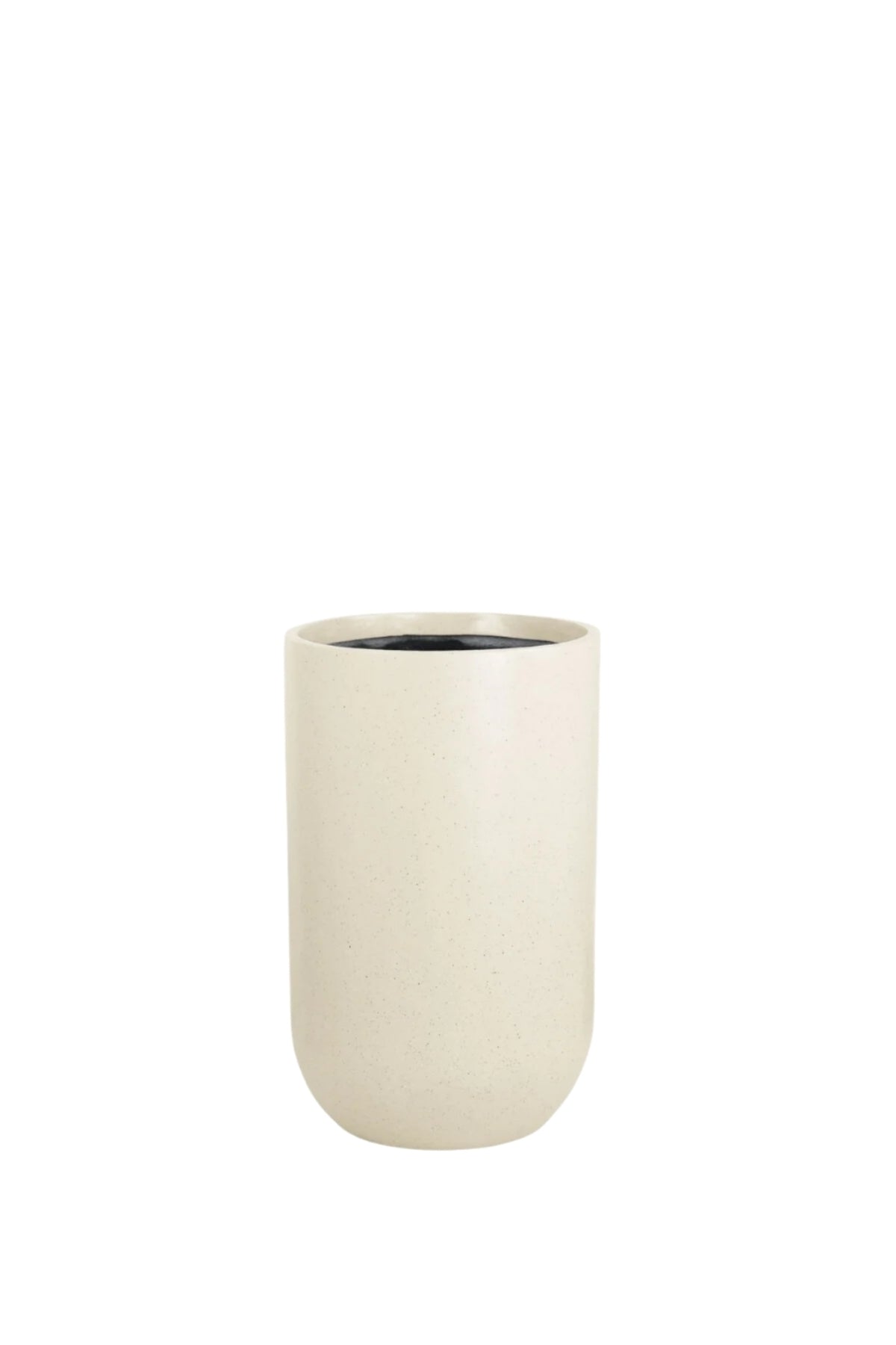 100CM Tall Cream Fiber Planter Pot | Large Modern Indoor Outdoor Planter 60CM Diameter