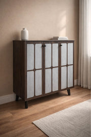 Modern BROWN.G Sideboard Cabinet with Patterned Doors & Storage