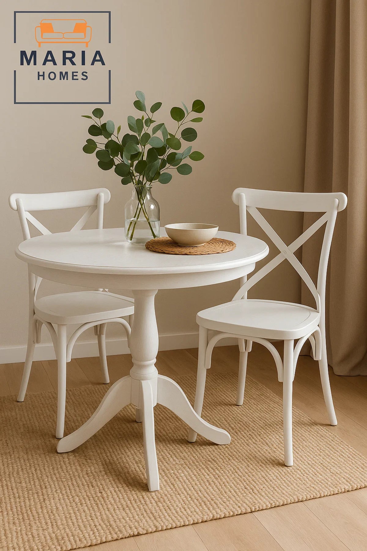 White Cross Back Dining Chair Ð Elegant Plastic Chair for Home, Restaurant, Garden or Event Use