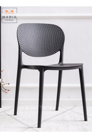 Modern Black Plastic Lightweight Chair Ð Durable, and Stylish for Home & Office