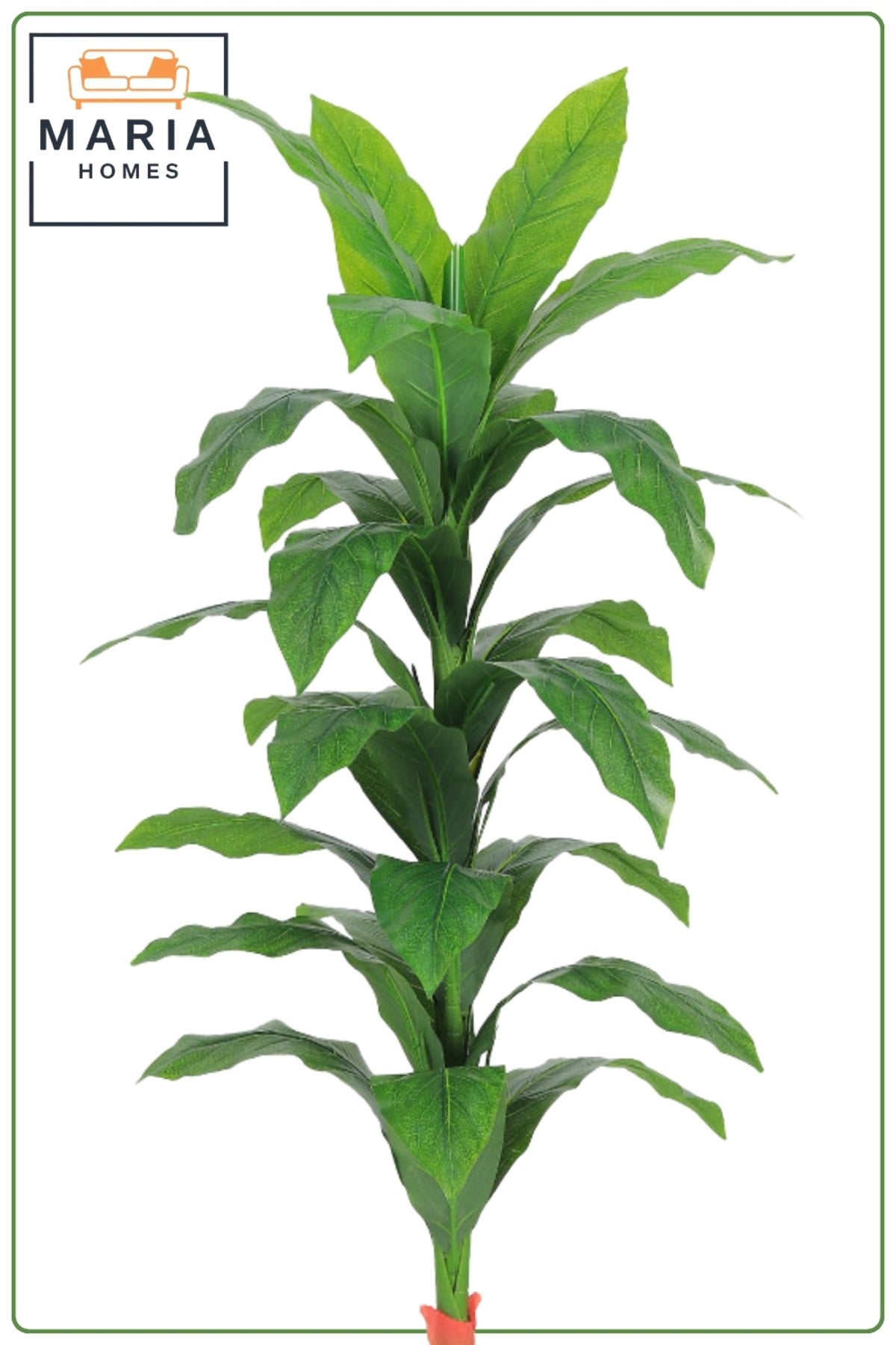 150 cm Artificial Corn Plant with Marble Style with Pot – Elegant Indoor Decor