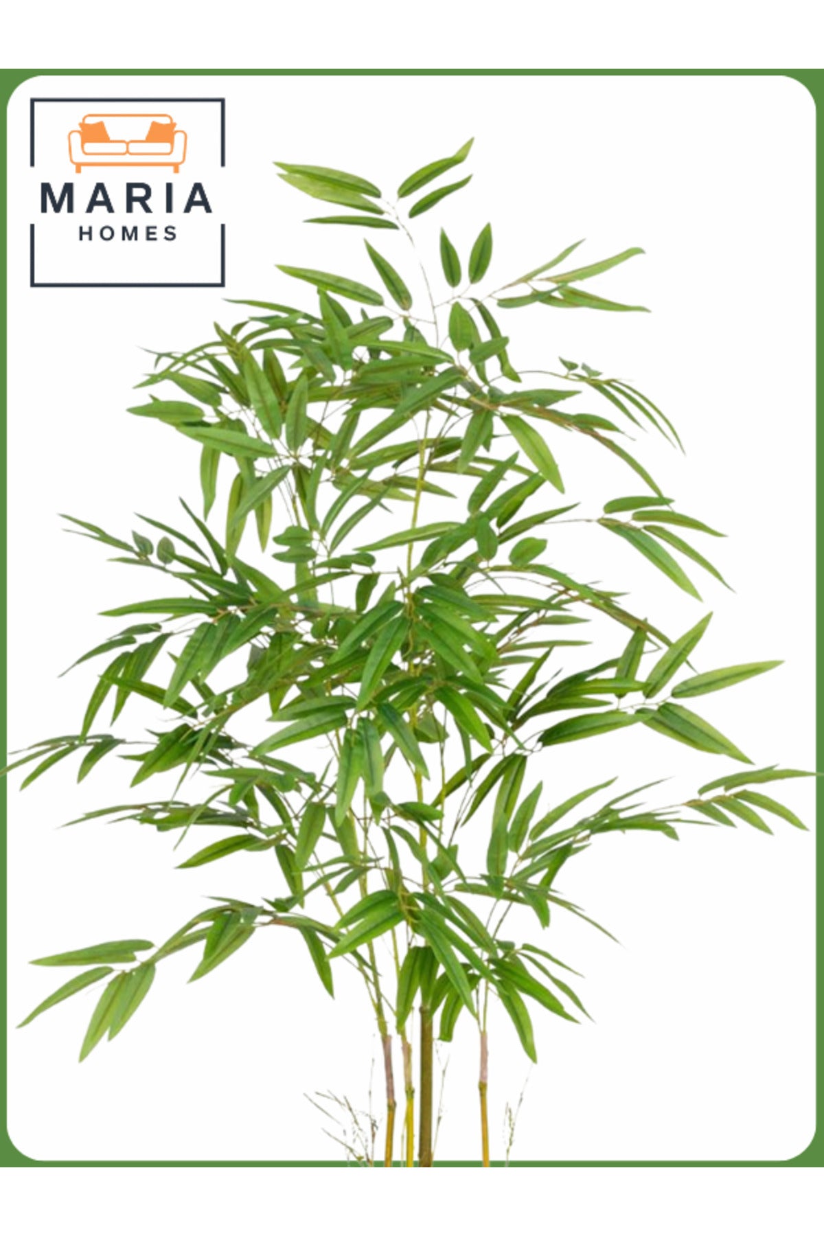 Artificial Bamboo Tree 125 cm Ð Indoor Decorative Plant with White Pot