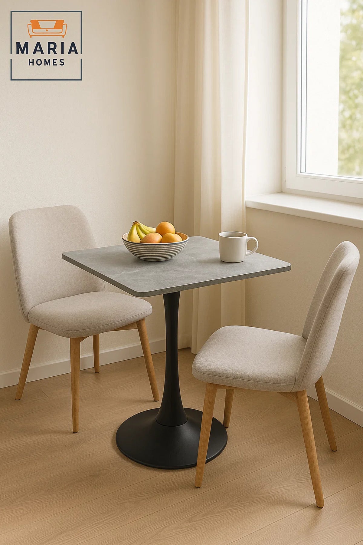 Rectangular Grey Dining Table √ê Modern Caf≈Ω, Restaurant, Office & Home Metal Furniture 60_60 cm