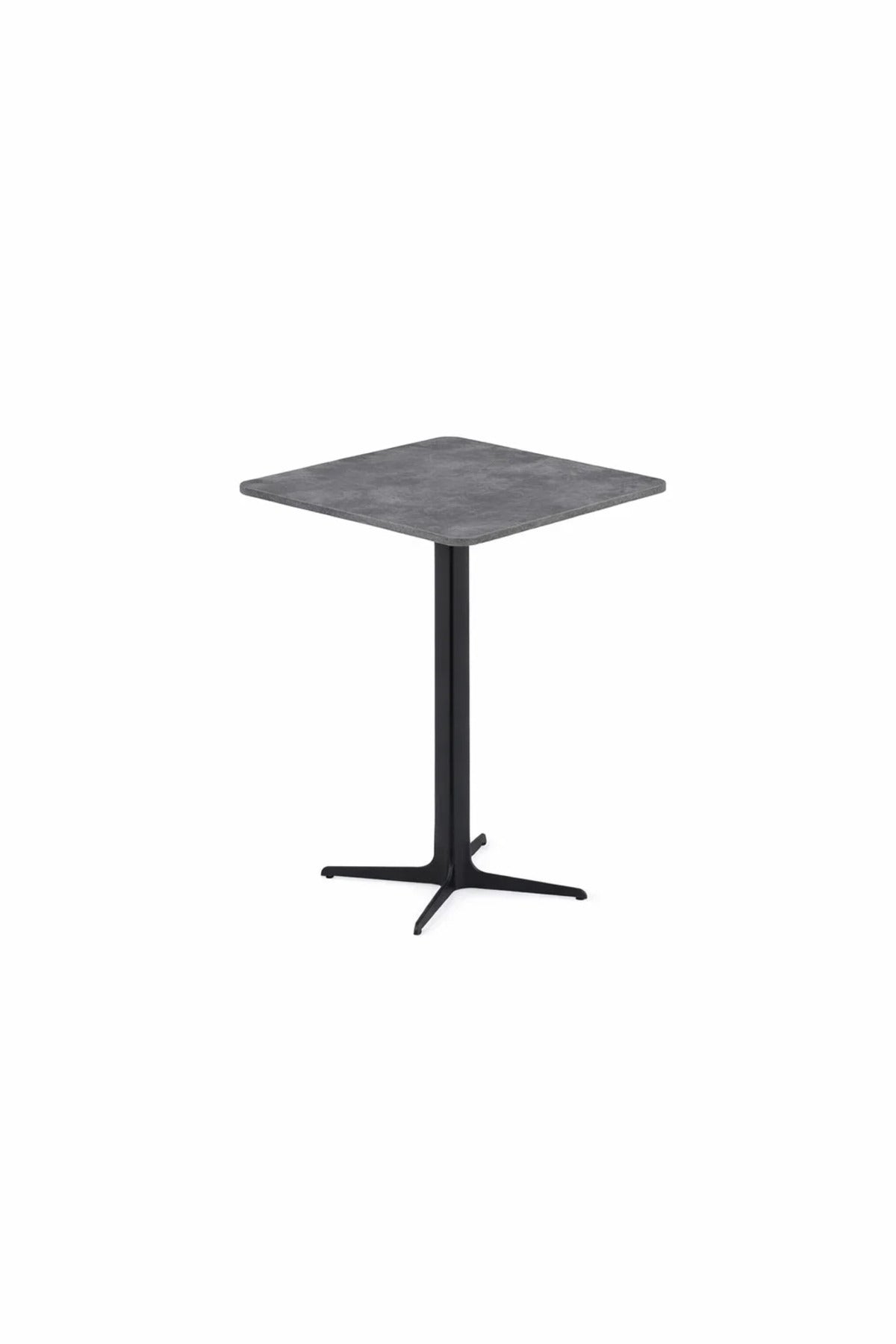 Modern Grey Coffee Table with Black Base, 70x70x75 CM modern grey coffee Dinner
