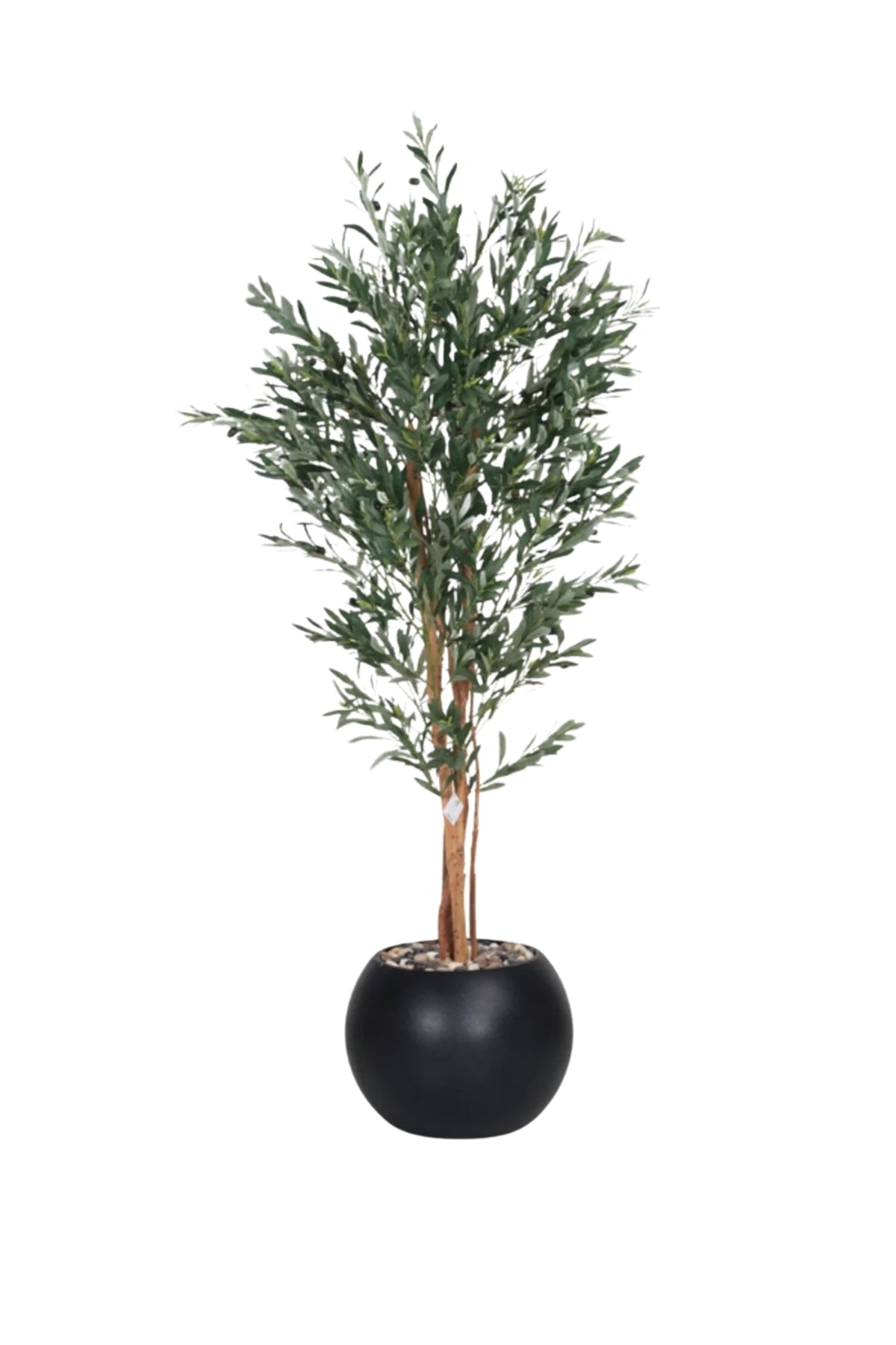 Artificial Olive Tree 195 cm – Tall Indoor Decorative Plant with Black Pot