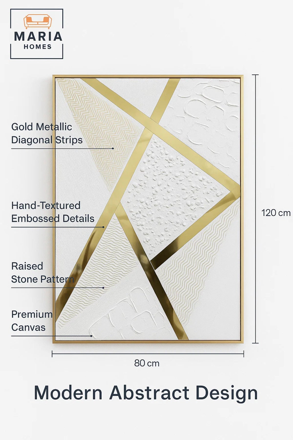 Luxury Geometric Wall Art – Modern 3D Decorative Canvas – Abstract Home Décor