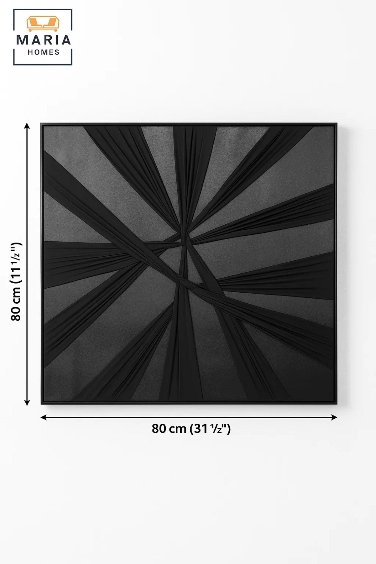 Black Abstract Wall Art Modern Minimalist Decor for Living Room Bedroom Office Interior