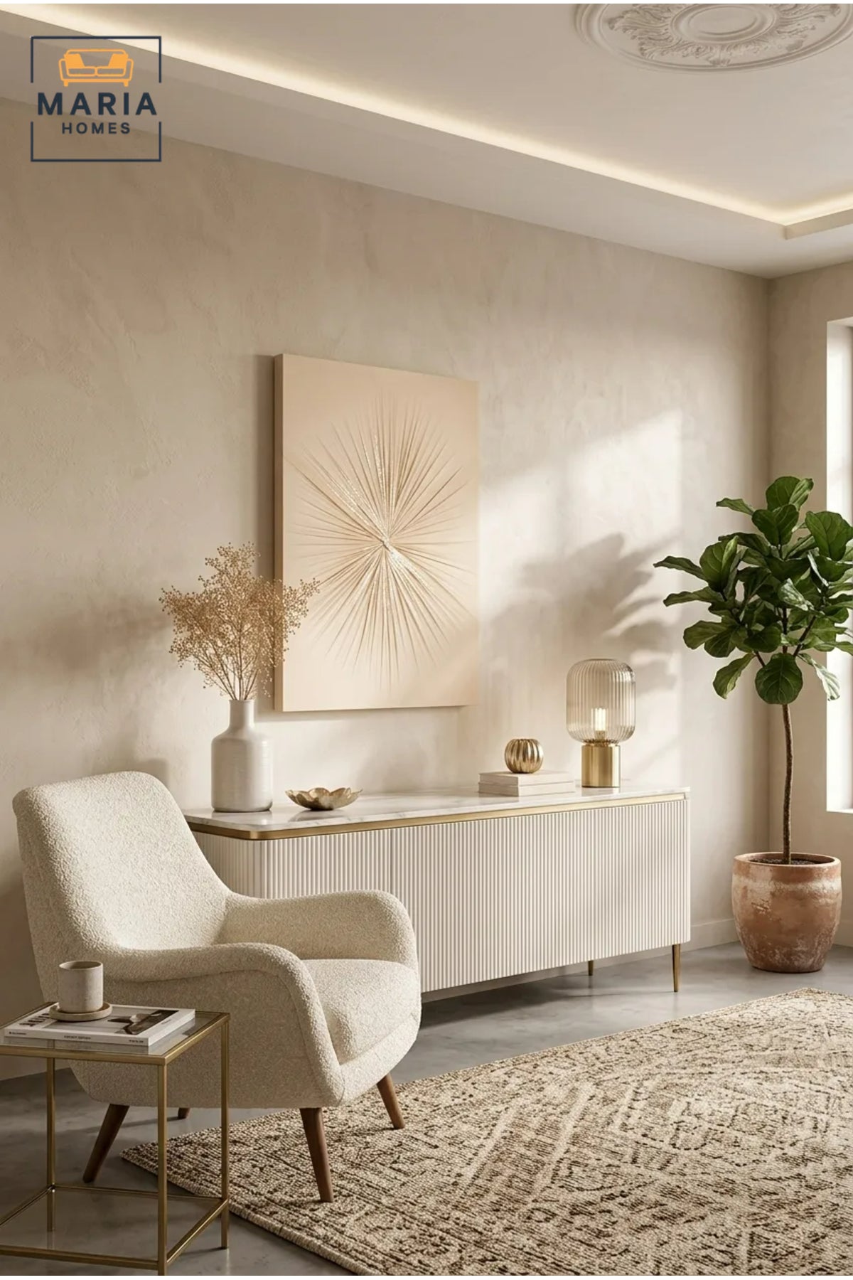 Beige Abstract Burst Textured Wall Art √ê Modern Relief Decorative Panel