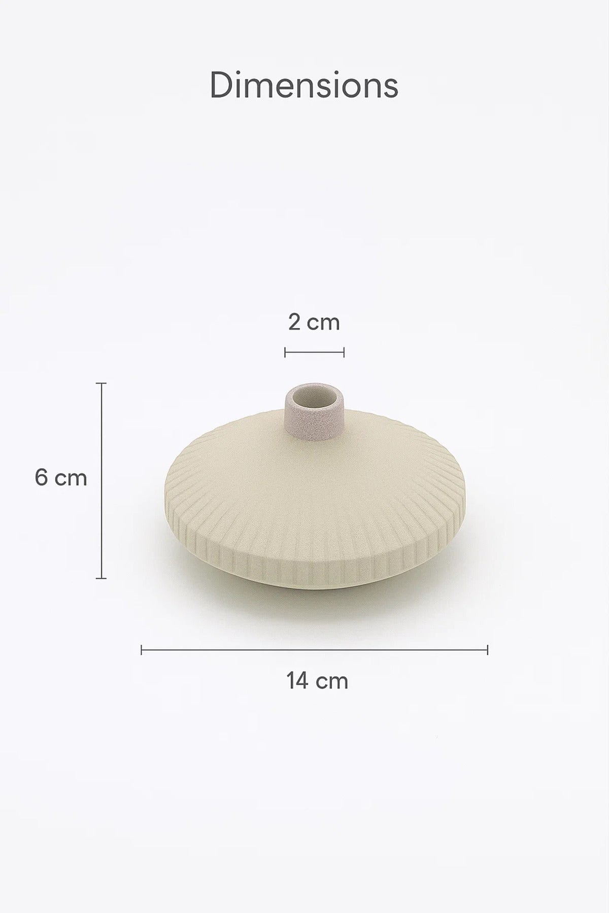 Grey and Pink Ceramic Ribbed Vase Ð Modern Minimalist Decorative Flower Pot for Home DŽcor