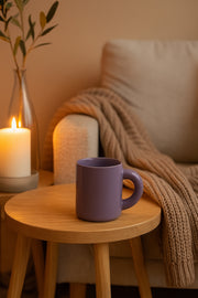 Purple Ceramic Mug Ð Modern Minimalist Coffee and Tea Cup