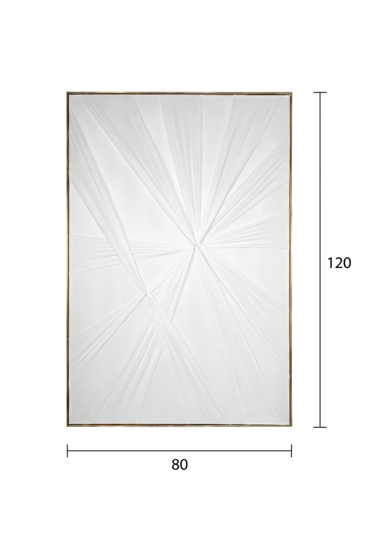 Modern White Geometric Textured Wall Art – Abstract 3D Framed Canvas for Contemporary Interior Décor
