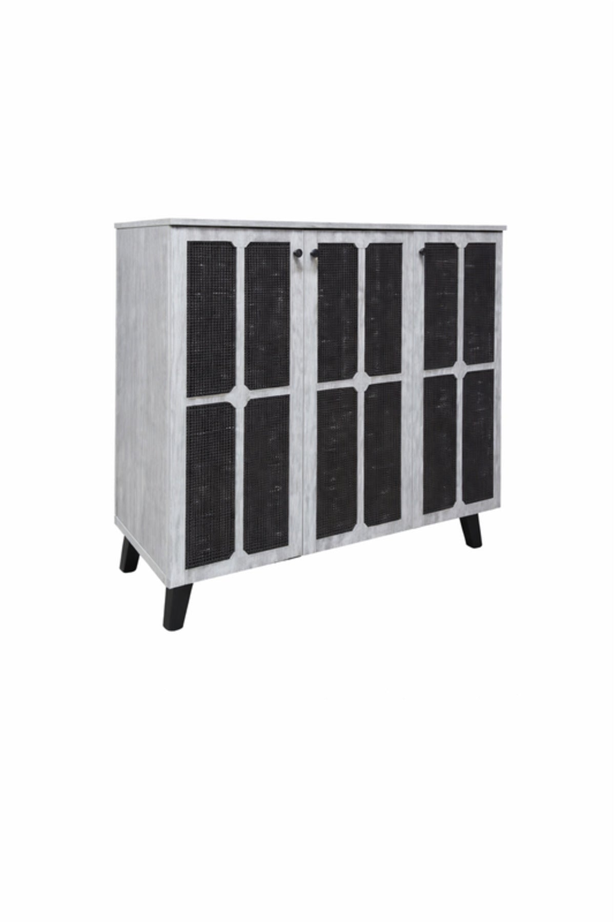 Modern Grey.B Sideboard Cabinet with Textured Doors & Storage