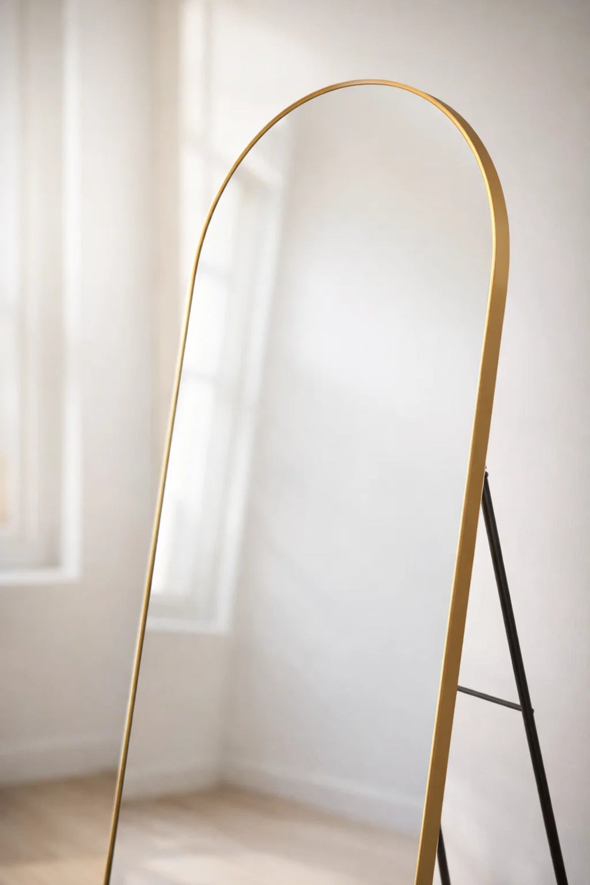 Gold Arch Standing Floor Mirror 180x70cm Full Length Bedroom gold arch standing