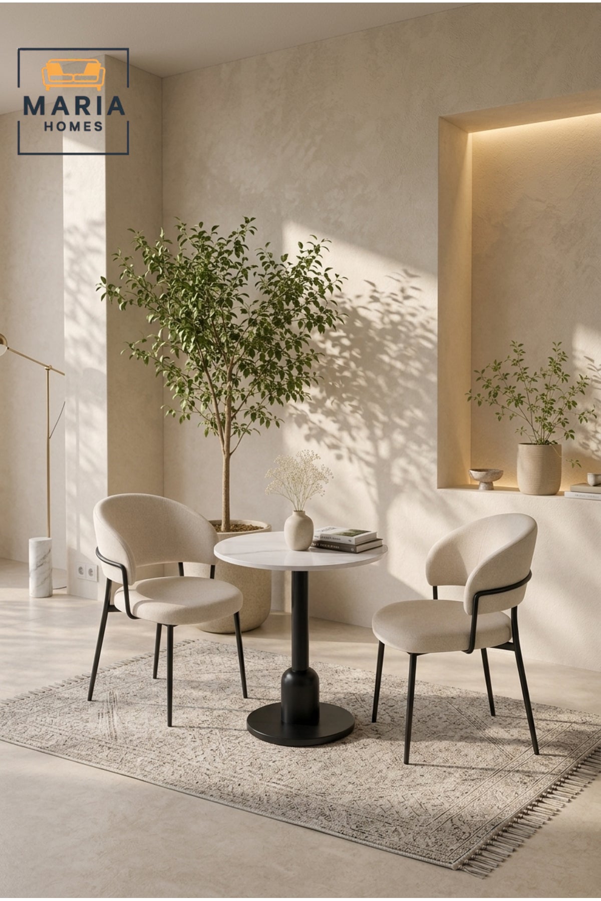 Modern Round Dining Table Pedestal Base Caf≈Ω Table Kitchen Table for Dining Room White Black