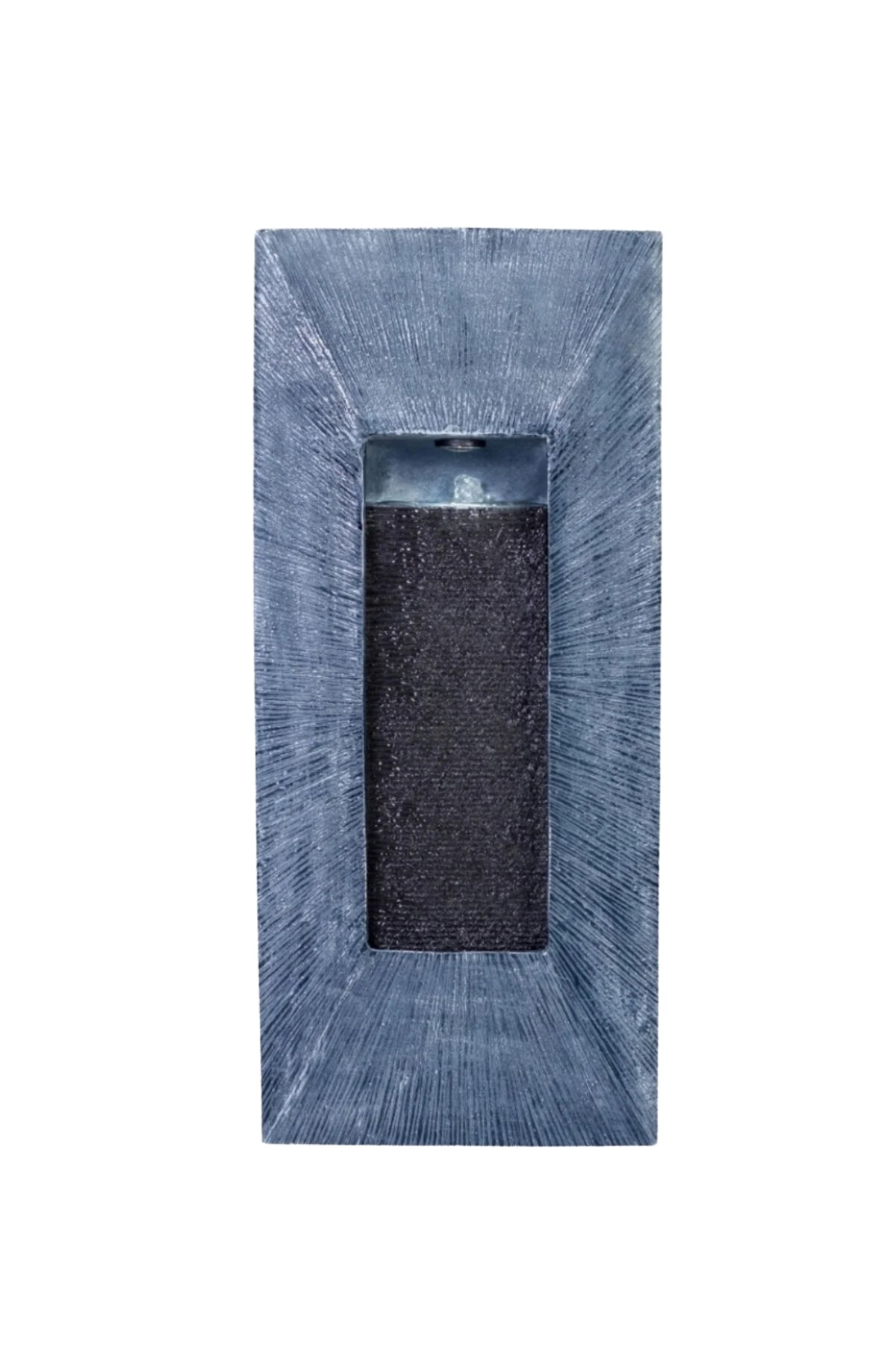 Large Blue Indoor Rectangular Wall Fountain Decorative Waterfall Feature 120x50 cm