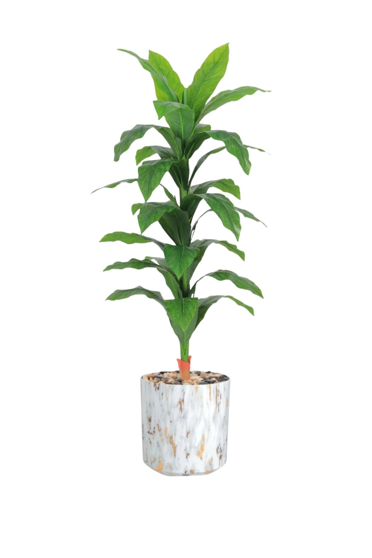 150 cm Artificial Corn Plant with Marble Style with Pot – Elegant Indoor Decor