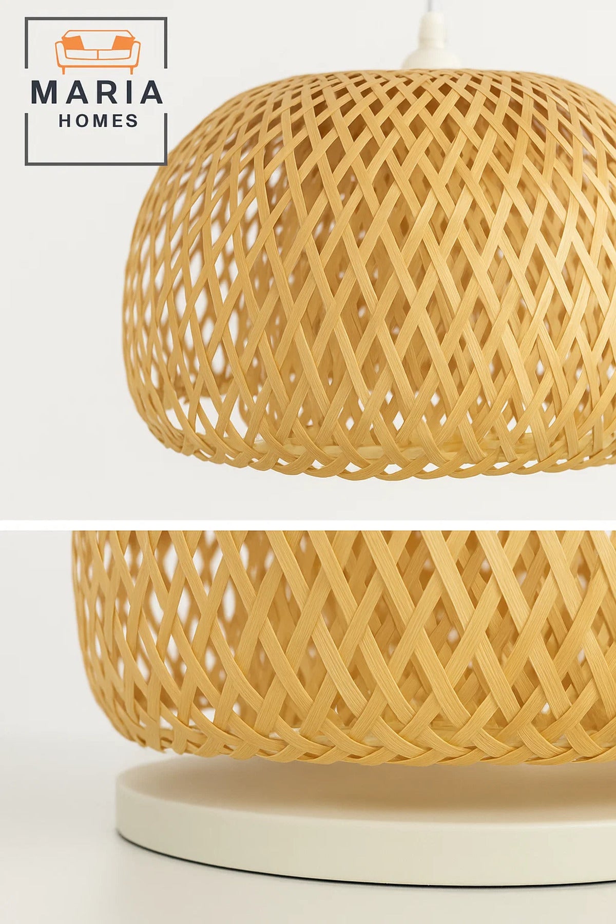 Natural Woven Rattan Pendant Light