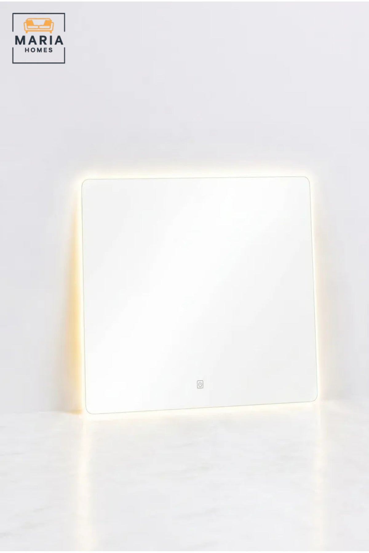Modern Rectangular LED Wall Mirror with Touch Sensor, Backlit Frameless Vanity Mirror for Bathroom, Bedroom, Dressing Room and Hotel