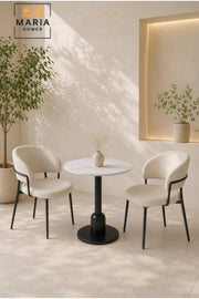 Modern Round Dining Table Pedestal Base Caf≈Ω Table Kitchen Table for Dining Room White Black