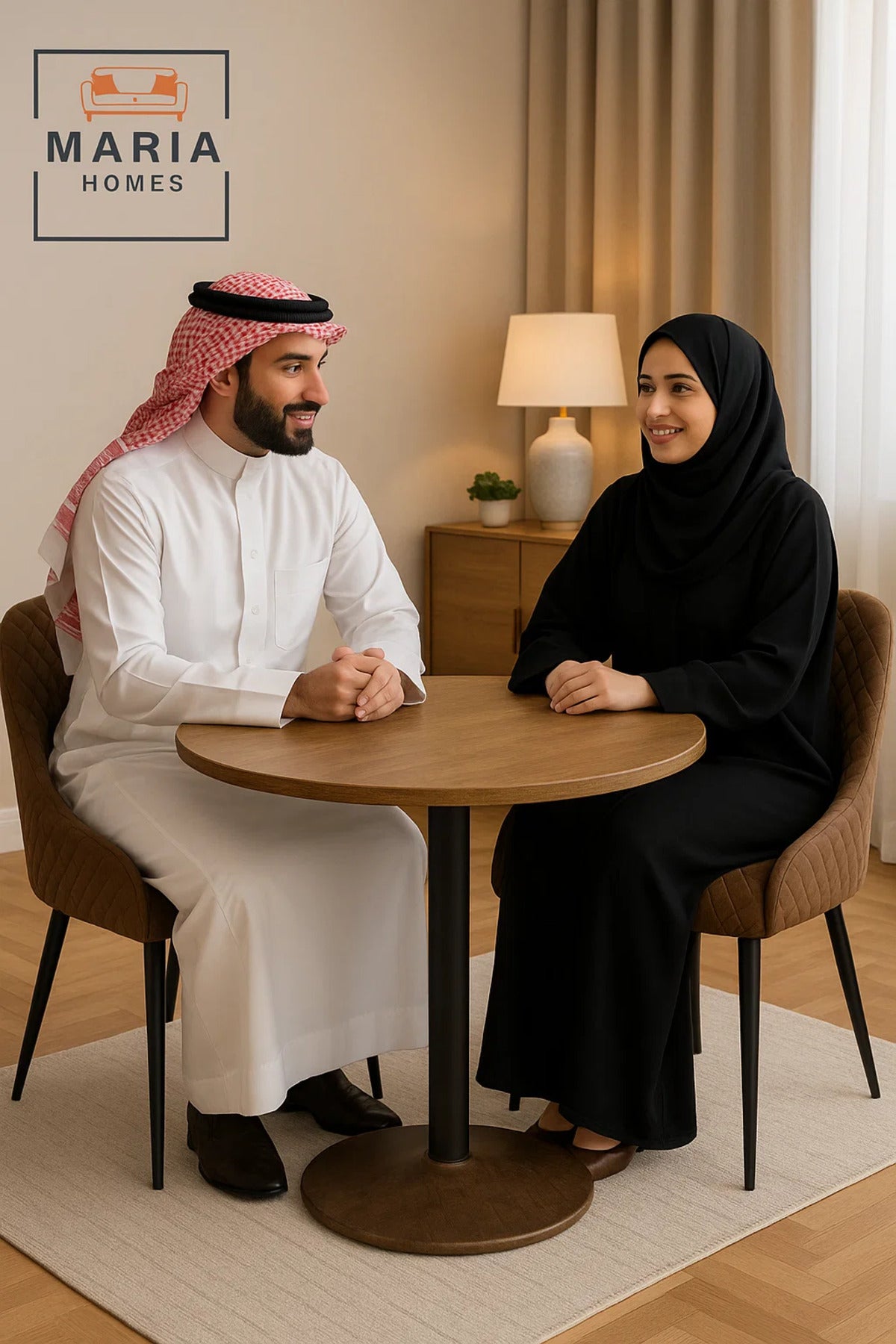 Brown Quilted Velvet Dining Chair Ð Padded Upholstered Seat with Black Metal Legs for Home or CafŽ