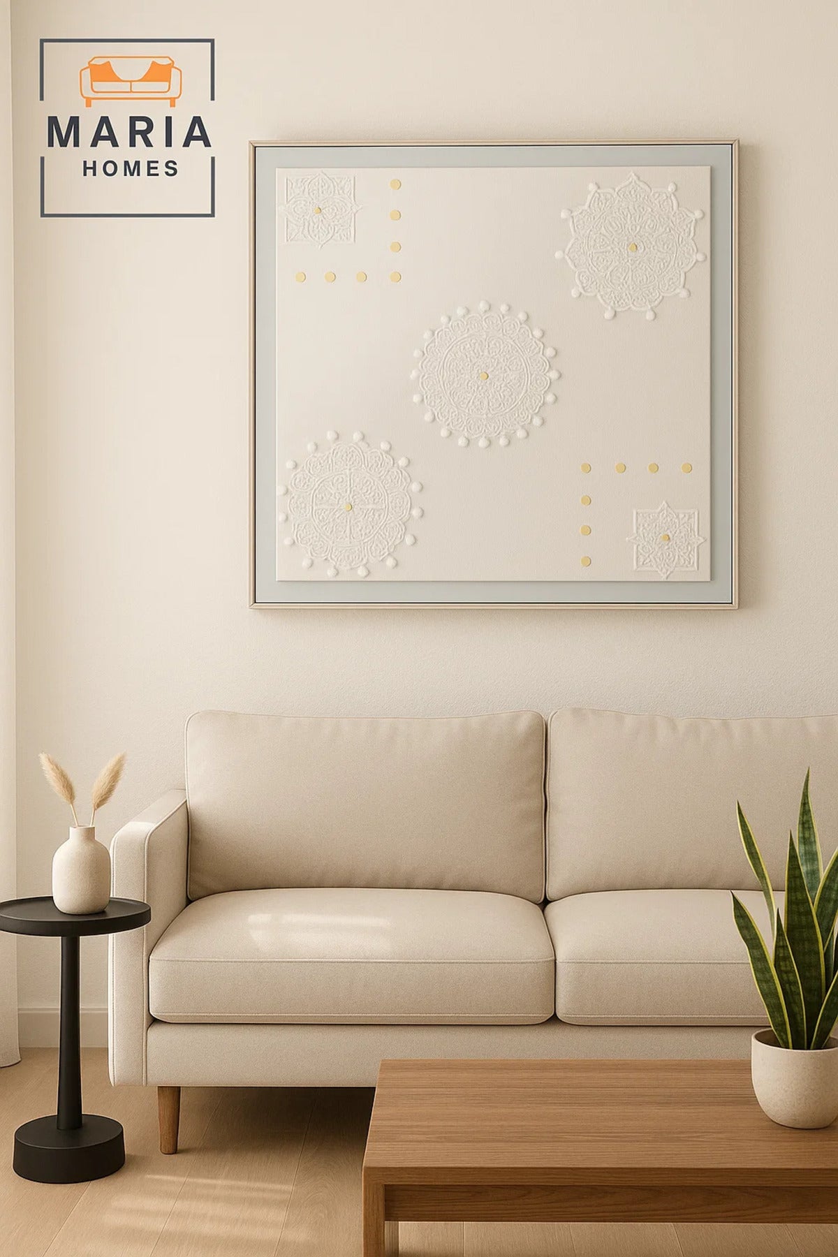 Modern Wall Art 100_100 Ð Abstract Frame & Luxury Mandala Wall Decor for Living Room
