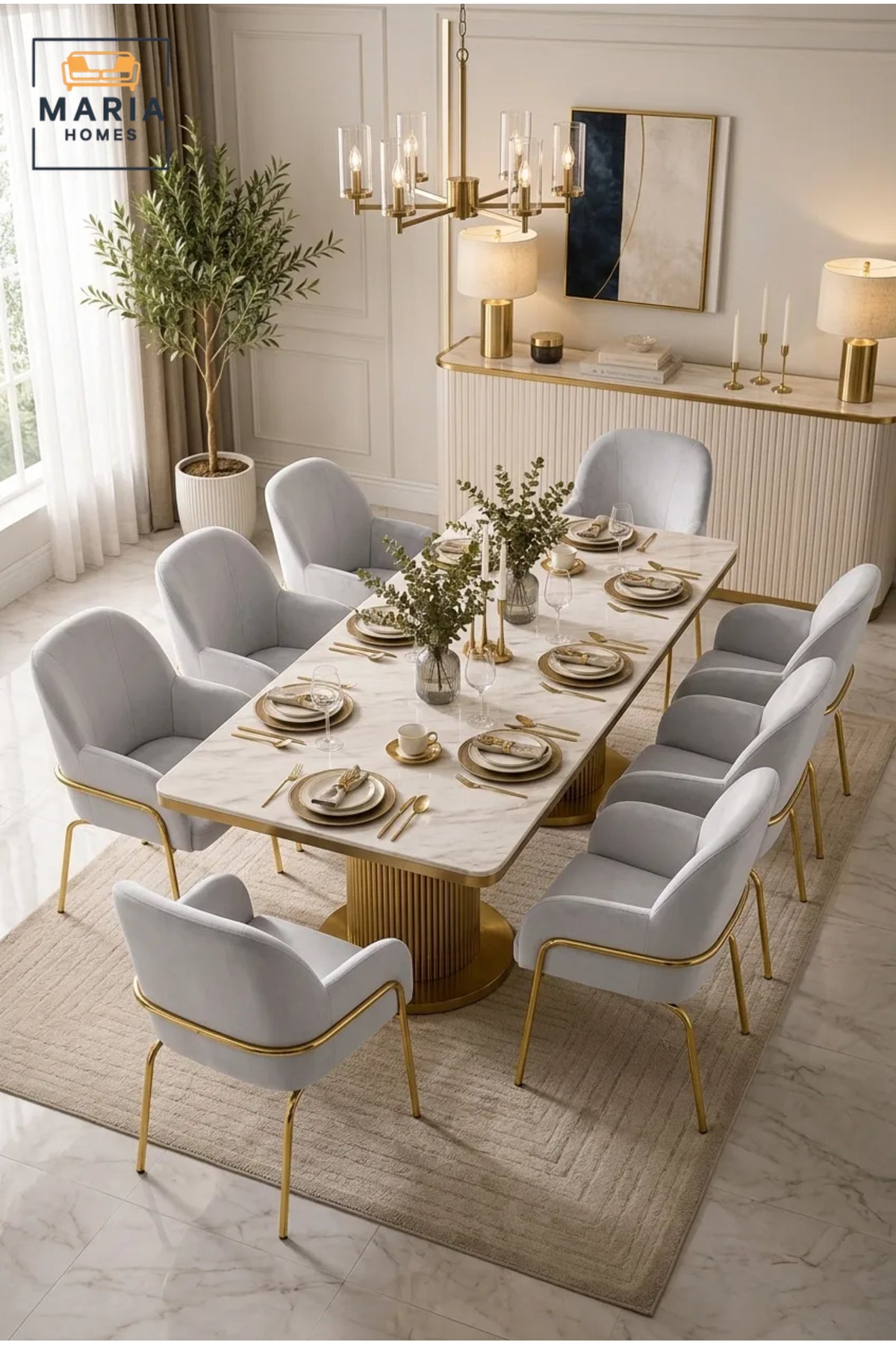 Light Grey Velvet Accent Chair with Gold Metal Legs √ê Modern Upholstered Armchair for Dining Room, Living Room, Bedroom & Lounge
