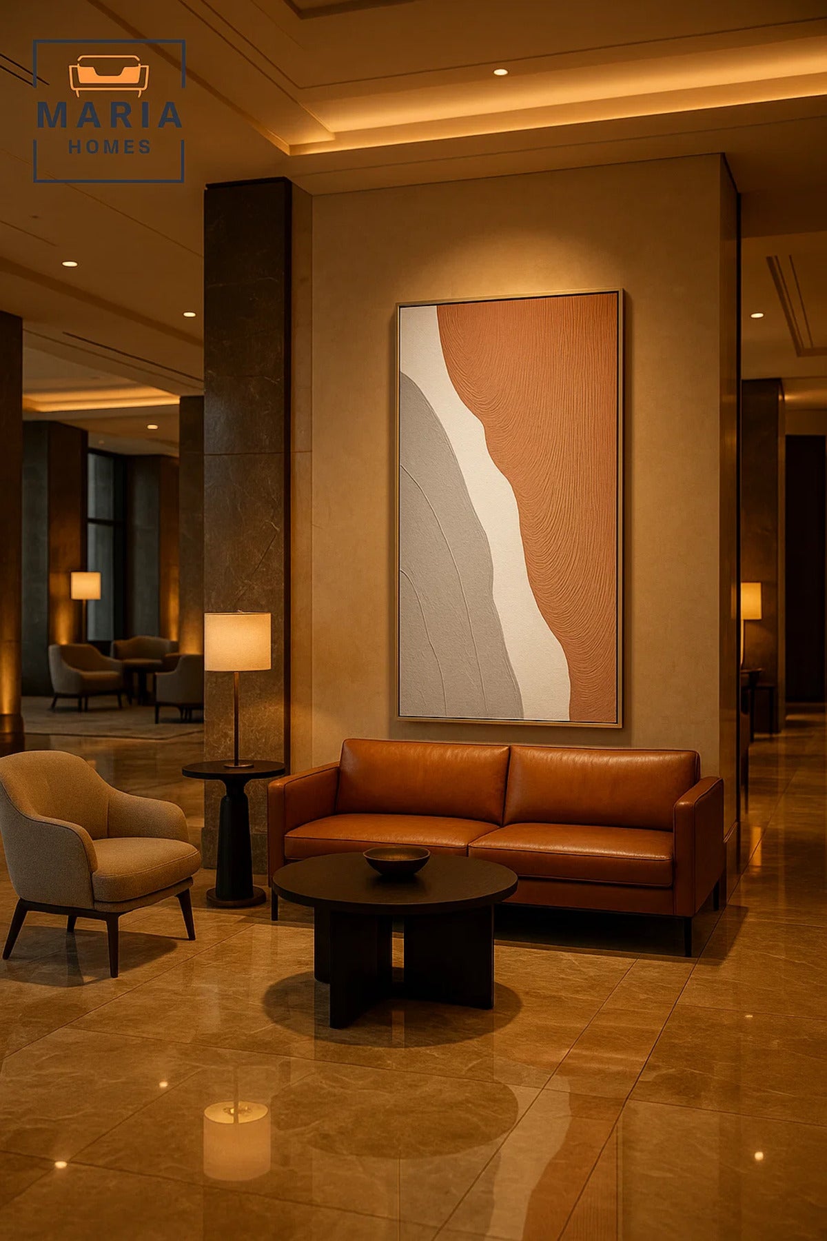 Modern Wall Art 140×70 – Abstract Frame & Luxury Wall Decor for Living Room