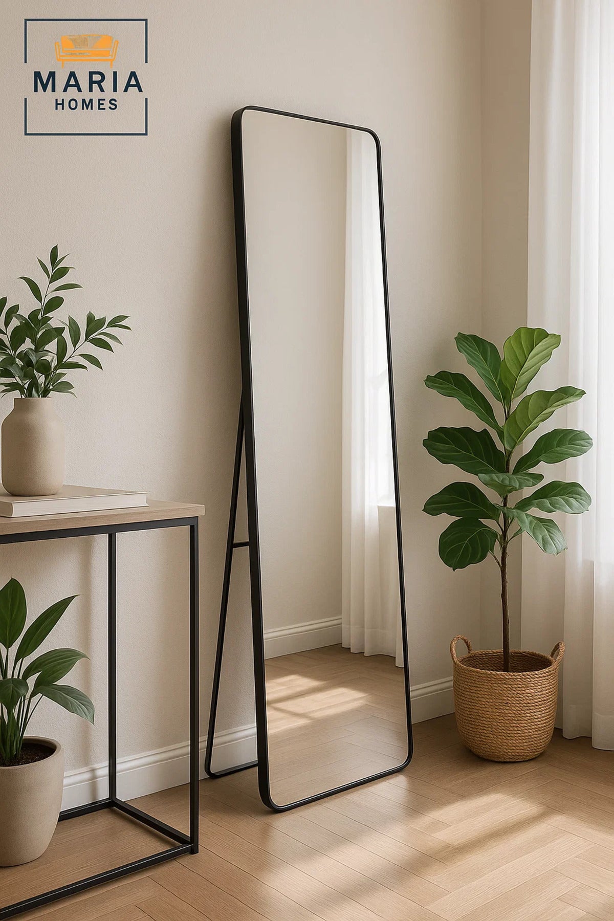Black Full Length Standing Mirror Modern Floor Mirror Dressing Home D≈Ωcor Wall Mounted 170x50