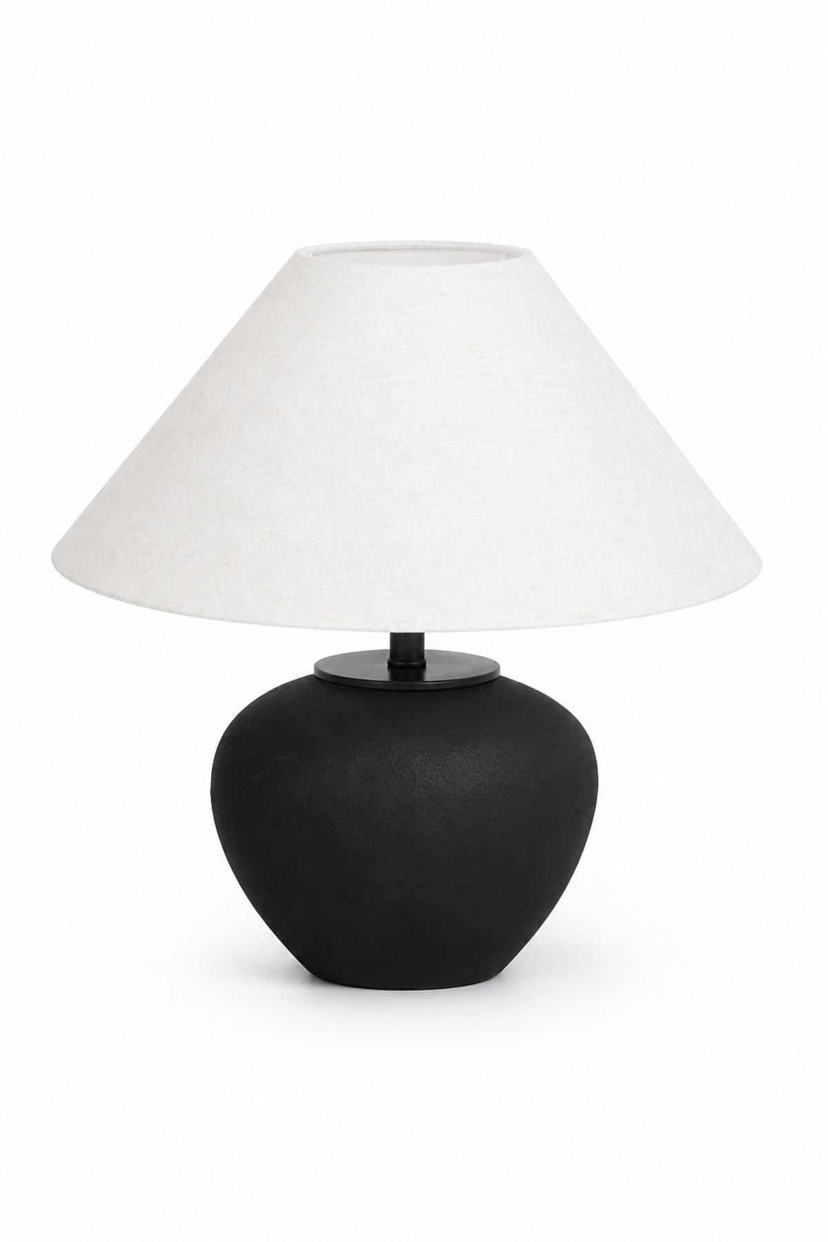 Black & White Modern Table Lamp √ê Minimalist Bedside Lamp for Bedroom, Living Room, Office & Home D≈Ωcor