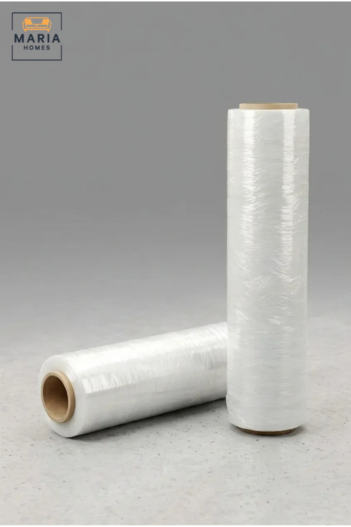 Clear Packing Wrap 50 cm Wide and 300 m Long, Flexible Stretch Wrap for Pallet Wrapping, Shipping, Warehouse Storage, Boxes, Parcels and Packaging