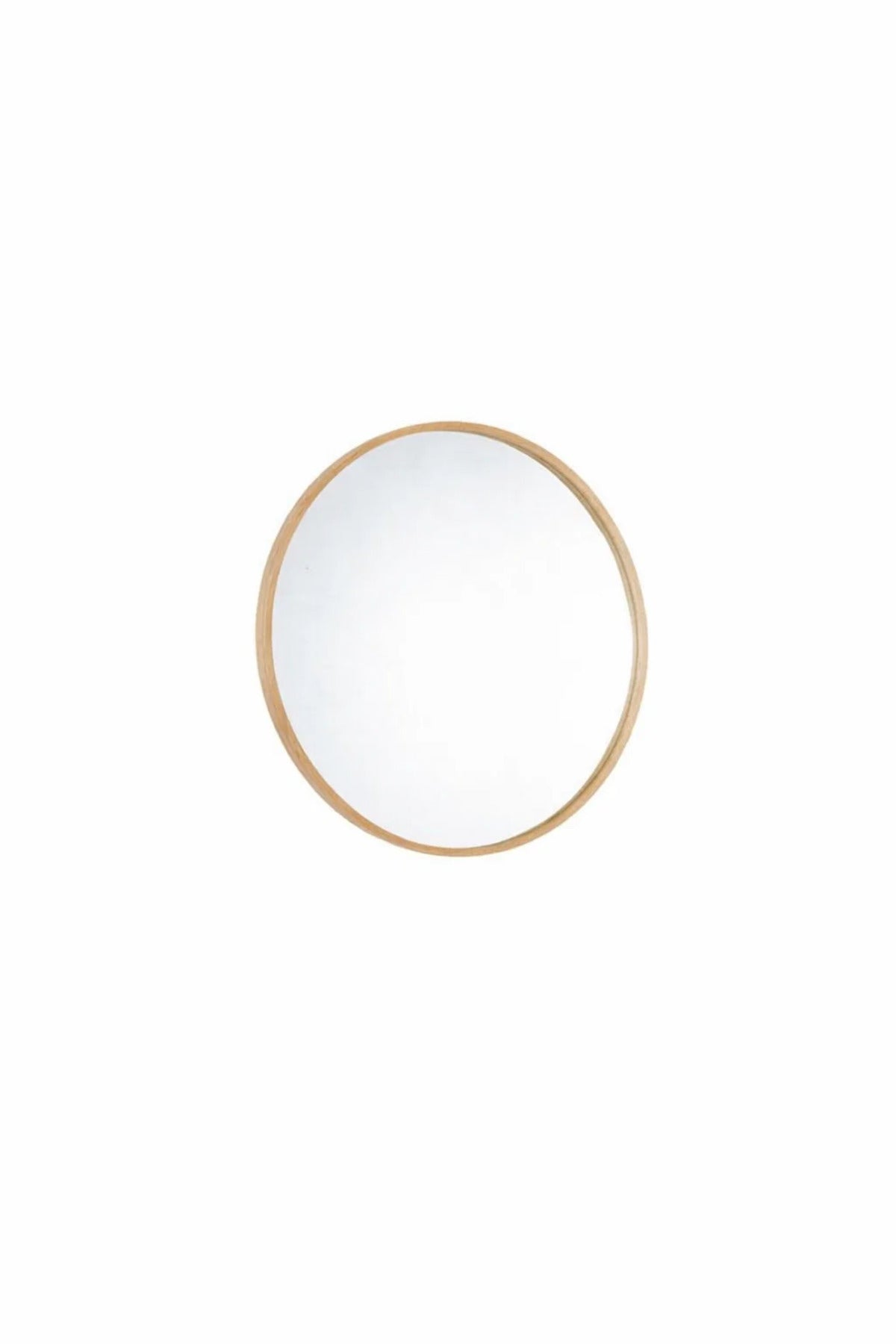 Elegant Round Wall Mirror with Slim Gold Frame for Modern Interiors