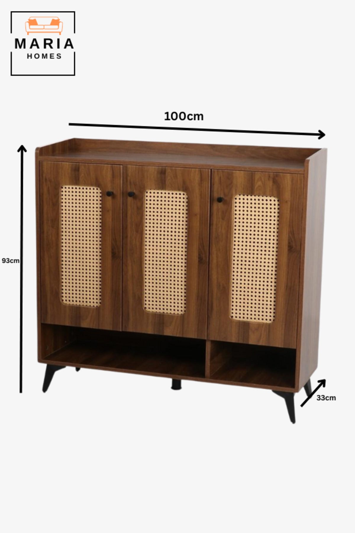 3-Door Shoe Cabinet Modern Design Shoe Storage Organiser