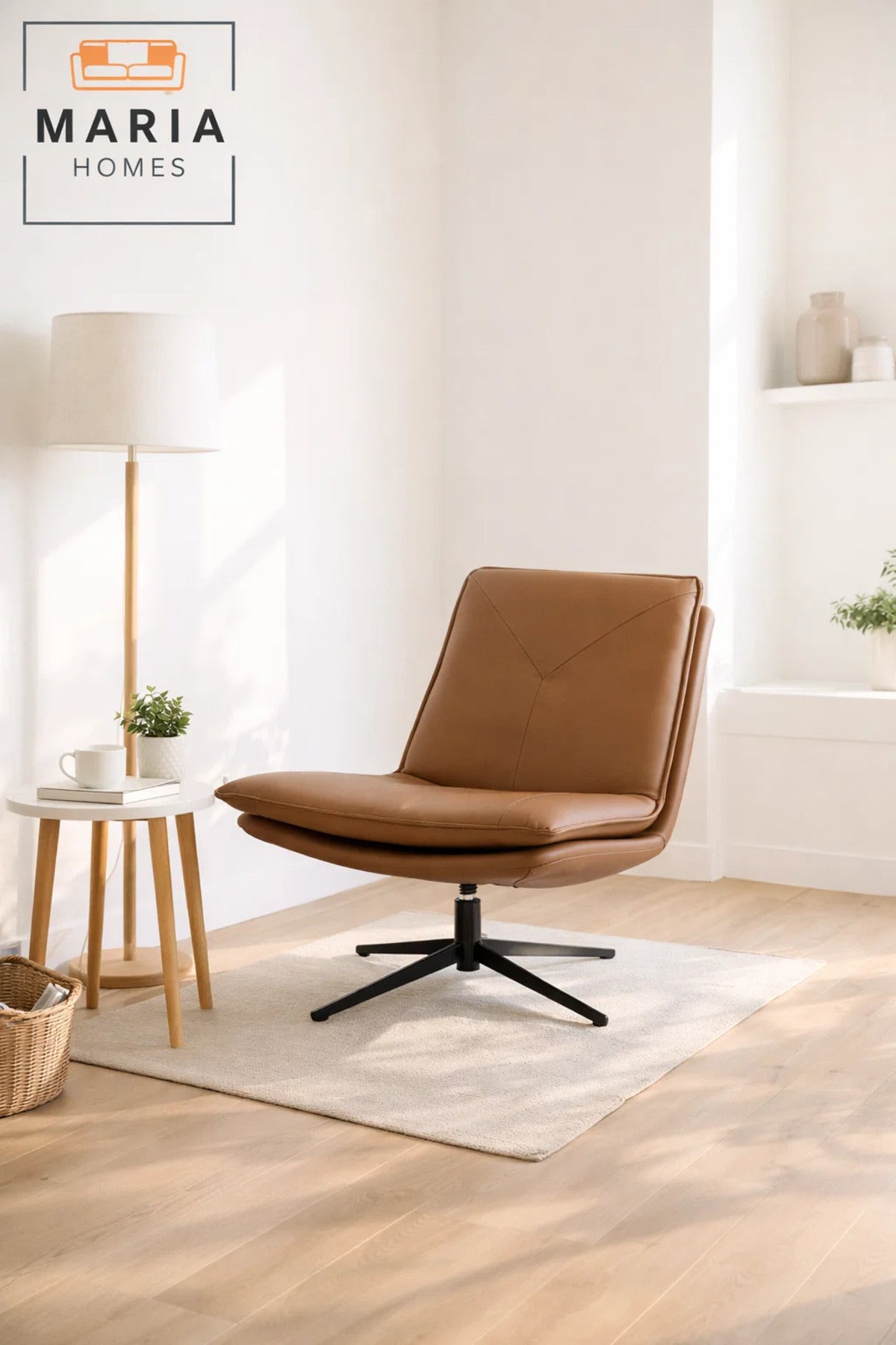 Coffee Swivel Lounge Chair Ð Modern Upholstered Relax & Accent Chair