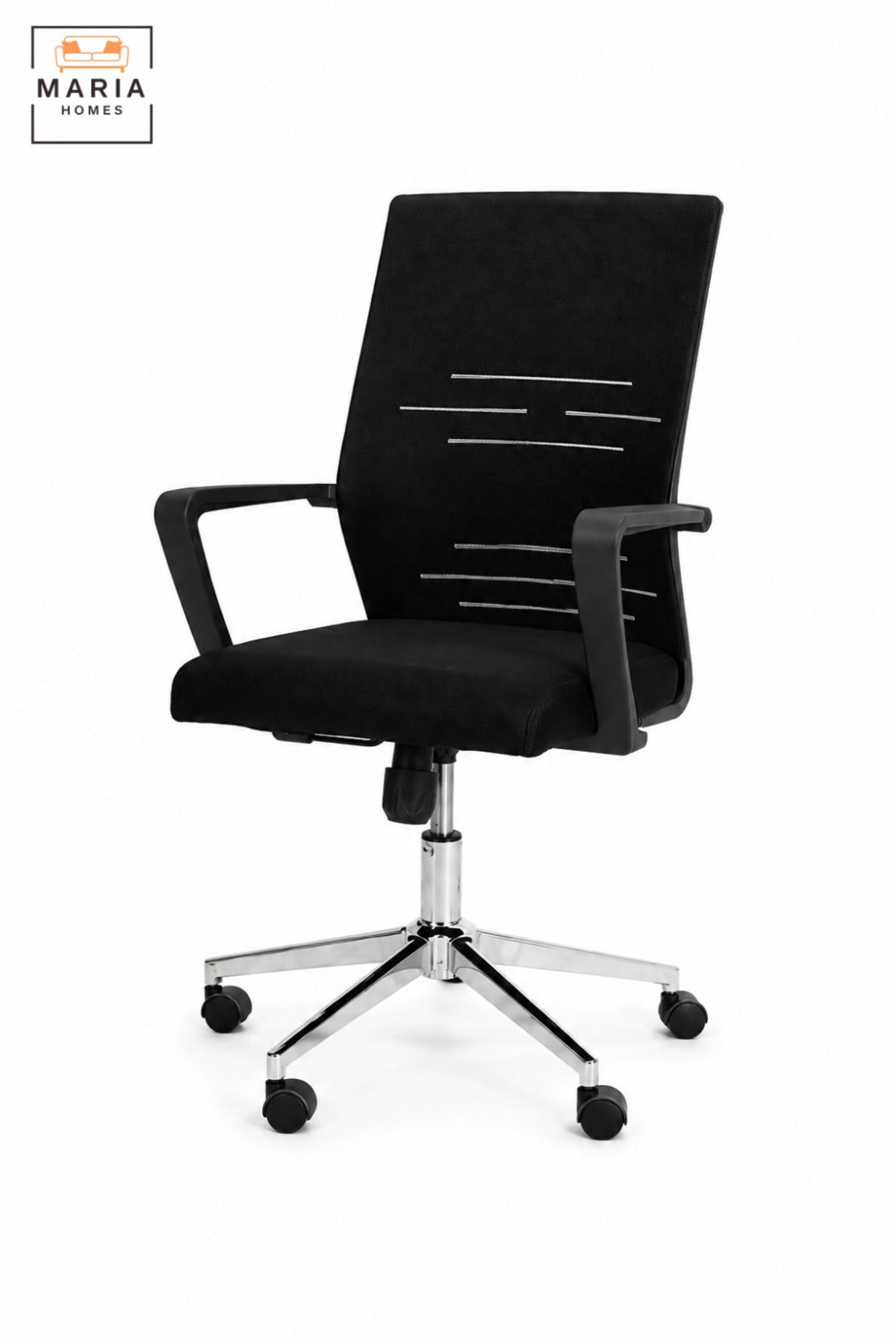 Modern Ergonomic Office Chair with High Back, Armrests, Padded Seat, Swivel Base, Adjustable Height and Rolling Wheels for Home Office & Workspace