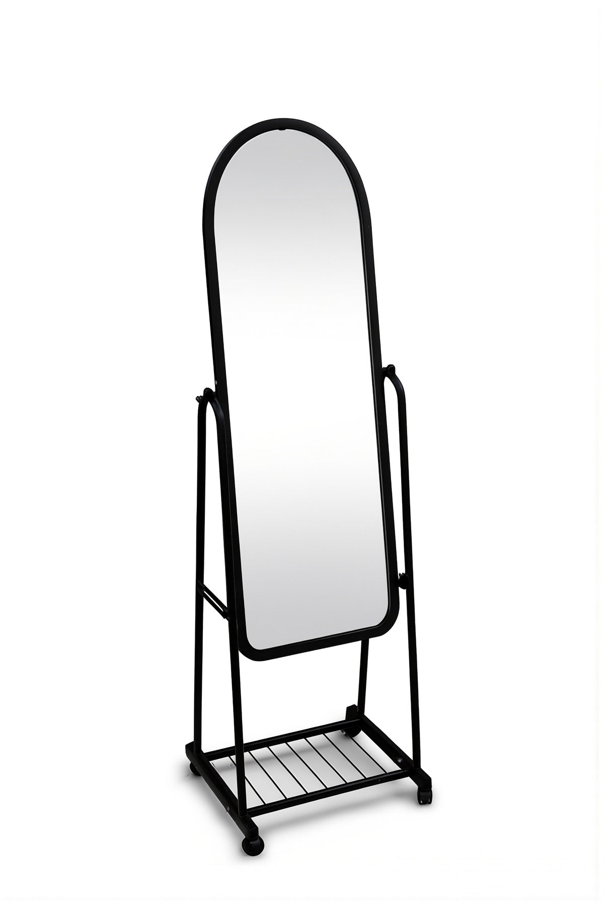 Full Length Standing Mirror with Metal Frame Floor Dressing Mirror for Bedroom Hallway Home Decor