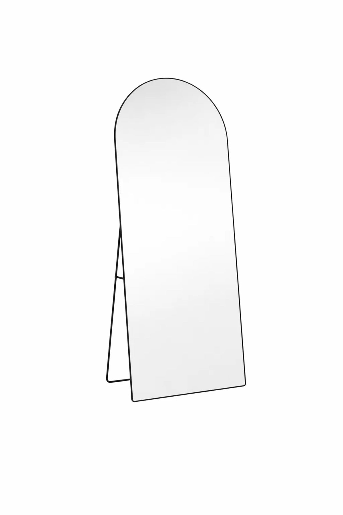 Black Arch Standing Floor Mirror 180x70cm Full Length Bedroom black arch standing
