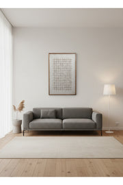 Modern Wooden Grid Wall Art Panel with Natural Wood Frame 120x80cm modern wooden grid