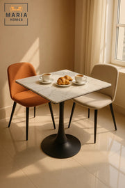 Rectangular White Marble Dining Table √ê Modern Caf≈Ω, Restaurant, Office & Home Furniture 80_80 cm