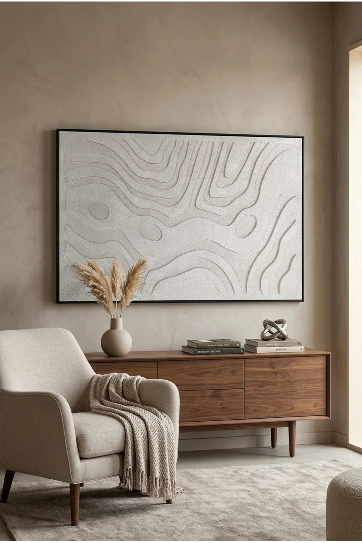 Textured Wall Art 80_120 | Abstract Canvas DŽcor | Modern Minimalist Artwork