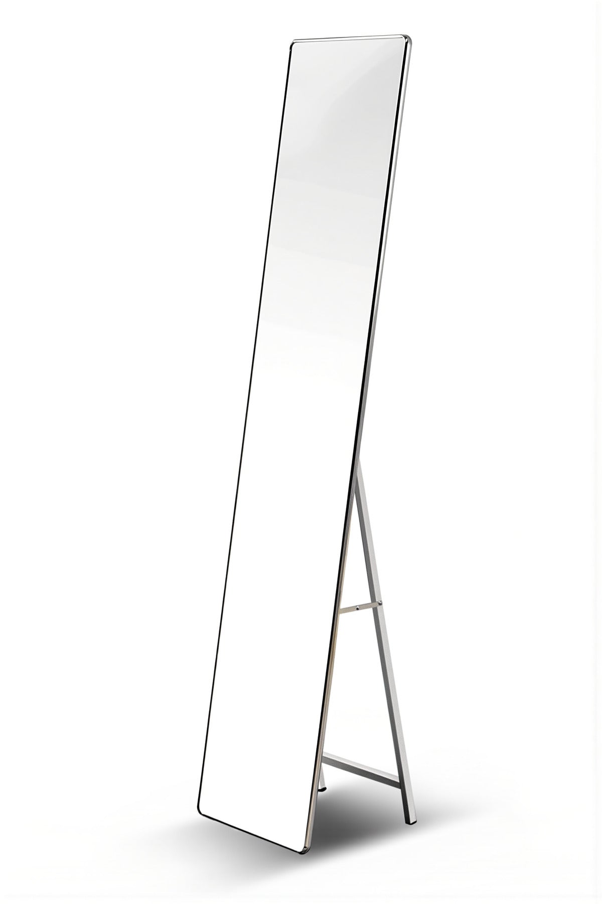 Full Length Silver Frame Standing Dressing Floor Mirror for Bedroom D≈Ωcor 160x40