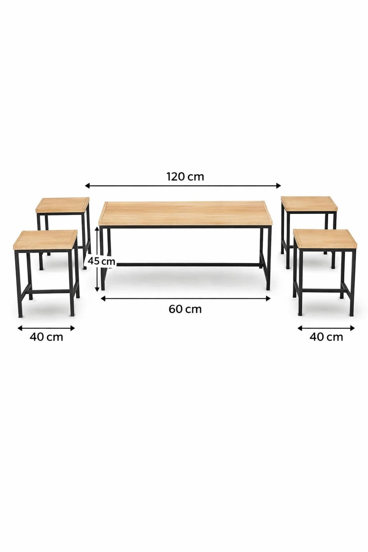 Modern Wood Coffee Table Set with 4 Side Tables modern wood coffee Center