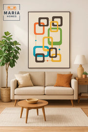 Geometric Wall Art 150_100 Ð Modern Wall Decor & Abstract Frame for Living Room