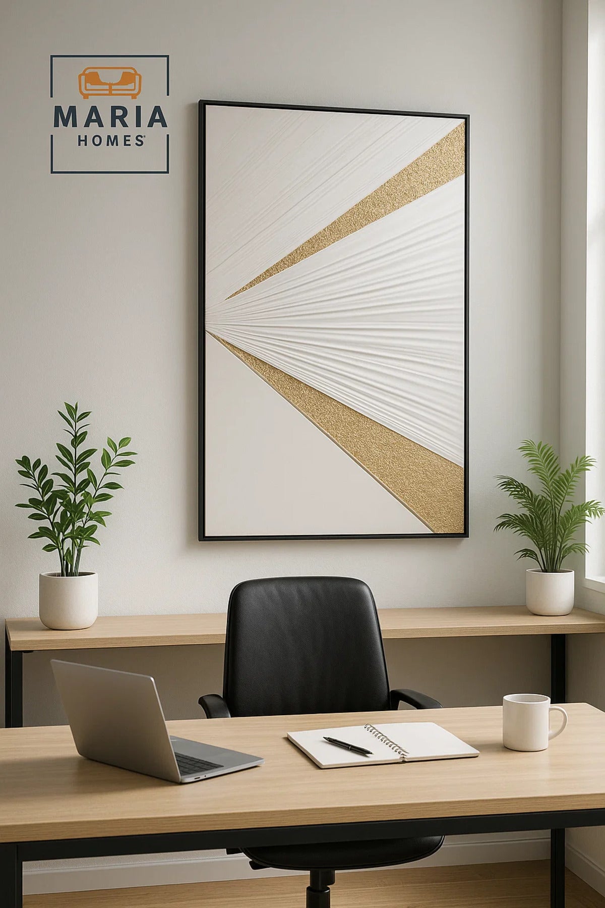 White and Gold Textured Abstract Wall Art Ð Modern Luxury Canvas for Living Room & Office-100*150CM