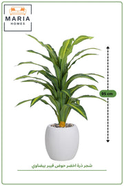 Artificial Dracaena Plant 100 CM with Modern Plastic Pot Indoor Decor