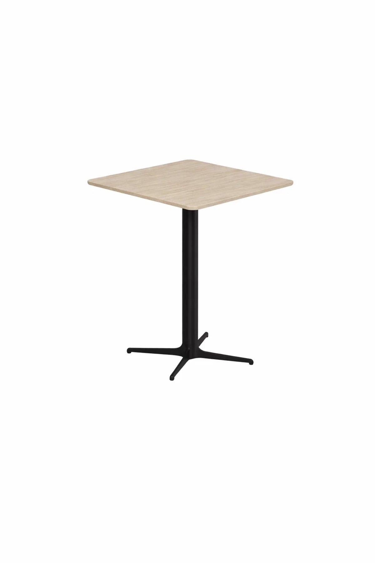 Beige Coffee Table with Black Base, 70x70x75 CM beige coffee table Dinner