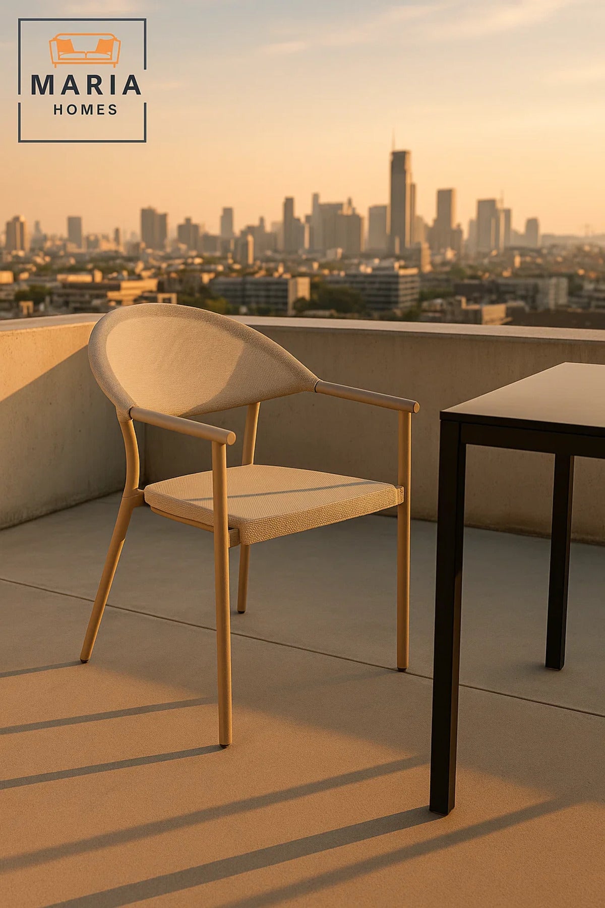 Modern Light Beige Armchair Comfortable Mesh Seat Elegant Metal Frame Dining and Office Chair