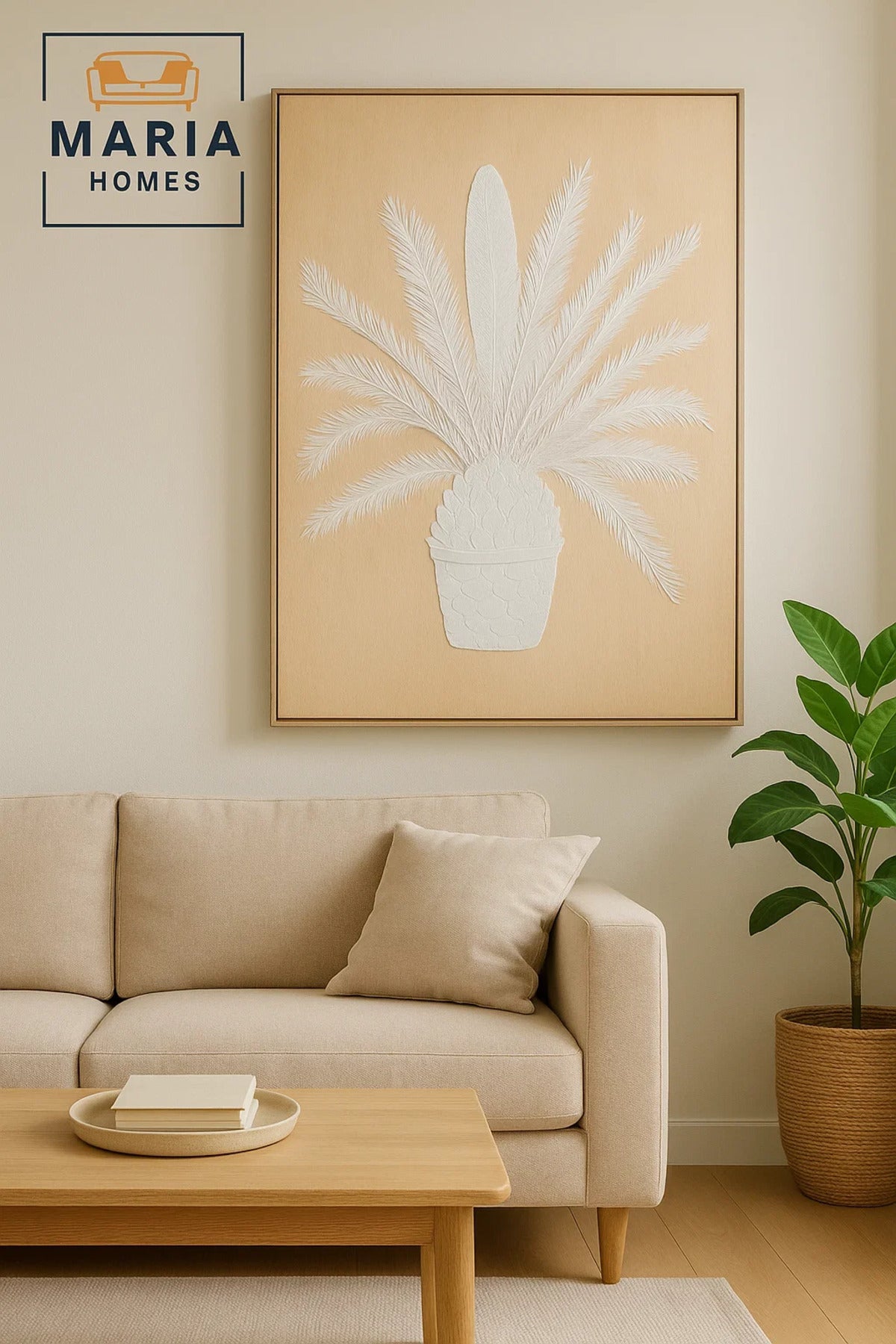 Modern Wall Art 120_80 Ð Abstract Frame & Luxury Botanical Wall Decor for Living Room